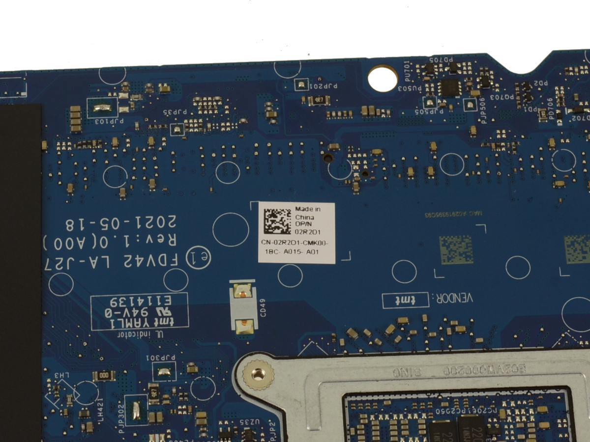 Buy Dell Latitude 5411 System Board I5 Motherboard 2r2d1