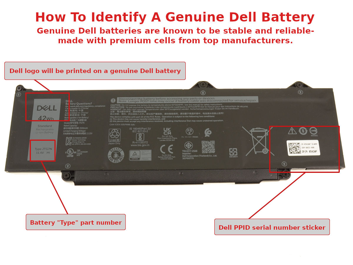 New Dell OEM Latitude 5440 3540 5540 5340 Battery JTG7N