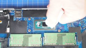 BEFORE REPLACING HEATSINK: Wipe away any old thermal paste from the CPU and heatsink.