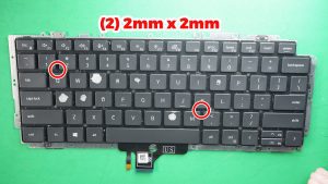 Unscrew and remove the Keyboard (2 x 