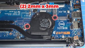 Unscrew the Cooling Fan (2 x 