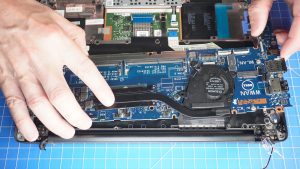 Unscrew and remove the Motherboard (8 x 