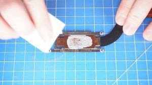 BEFORE REPLACING HEATSINK: Wipe away any old thermal paste from the CPU and heatsink.