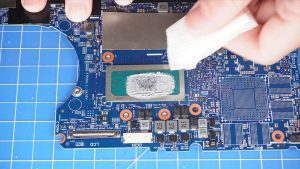 BEFORE REPLACING HEATSINK: Wipe away any old thermal paste from the CPU and heatsink.