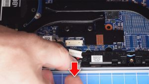 Disconnect and remove the DC Jack.