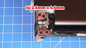 Unscrew and separate the LCD Display Assembly from the palmrest (8 x 