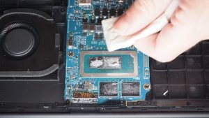 BEFORE REPLACING HEATSINK: Wipe away any old thermal paste from the CPU and heatsink.