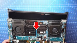 Separate the LCD assembly from the palmrest assembly.