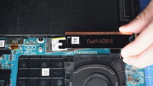 Unscrew and remove the M.2 NVMe 2230 SSD (1 x 