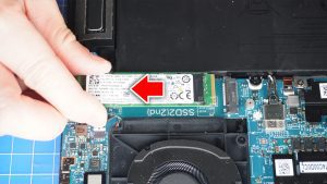 Unscrew and remove the M.2 NVMe 2280 SSD (2 x 