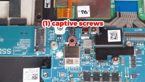 Unscrew and remove the WiFi bracket (1 x captive screws).