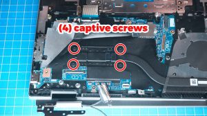 Unscrew and remove the Heatsink (4 x captive screws).