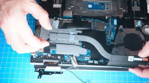 Unscrew and remove the Heatsink (4 x captive screws).