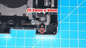 Unscrew and remove the Power Button (1 x 