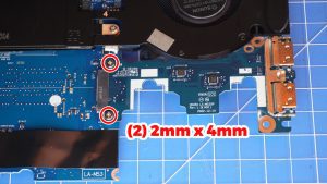 Unscrew and slide out the USB Circuit Board (2 x 