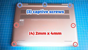 Use a plastic scribe to separate and remove the Bottom Base Cover.