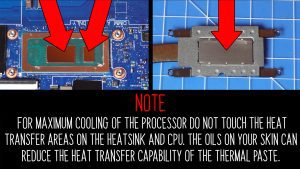 BEFORE REPLACING HEATSINK: Wipe away any old thermal paste from the CPU and heatsink.