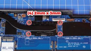 Unscrew and remove the Heatsink (4 x 