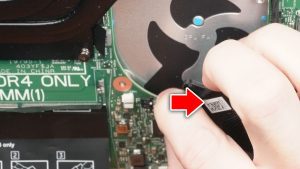 Disconnect and remove the Right Cooling Fan.