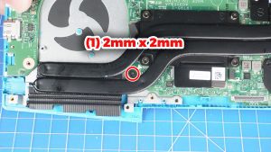 Unscrew and remove the Motherboard (1 x 