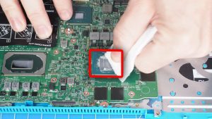 BEFORE REPLACING HEATSINK: Wipe away any old thermal paste from the CPU and heatsink.