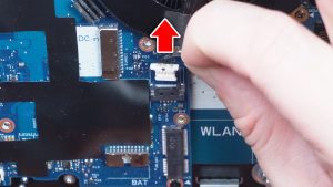 Disconnect the heatsink fan cables.