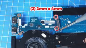 Unscrew and remove USB Circuit Board (2 x 