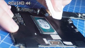 BEFORE REPLACING HEATSINK: Wipe away any old thermal paste from the CPU and heatsink.