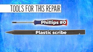 TOOLS FOR THIS REPAIR: Phillips #0 and a 