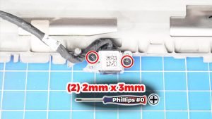 Unscrew and remove the DC Jack (2 x 