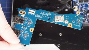 Unscrew and remove the Left I/O Board (2 x 