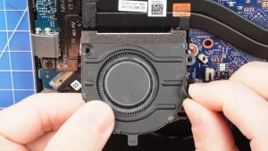 Disconnect the Left Cooling Fan Cable.