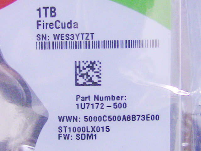 New Seagate FireCuda 1TB SATA 6Gbp/s Hard Drive ST1000LX015