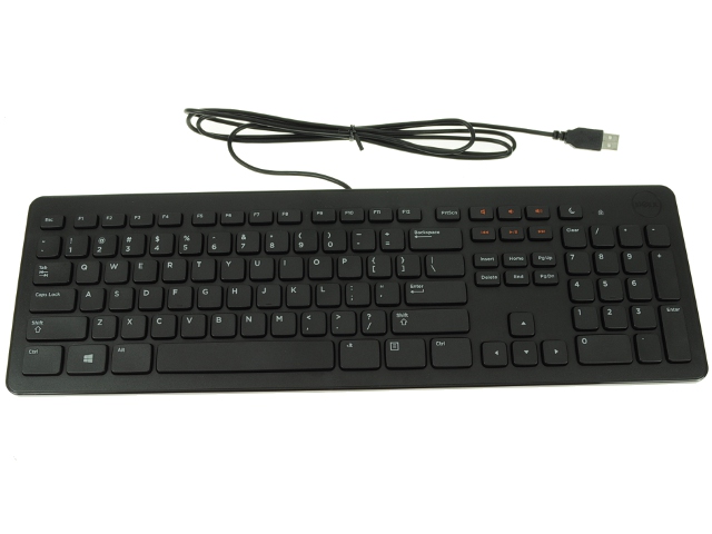 New Dell OEM USB Slim Quiet Desktop Keyboard XD31W